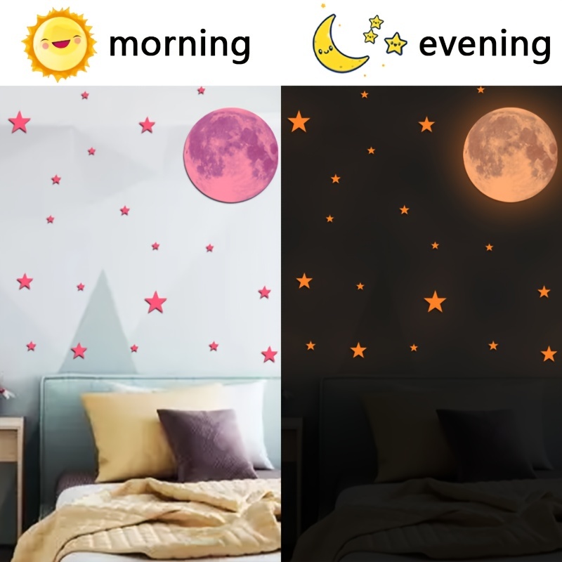 1498pcs Pegatinas De Estrellas Luminosas: ¡Transforma Tu Dormitorio En Un  Planeta Del Espacio Exterior!