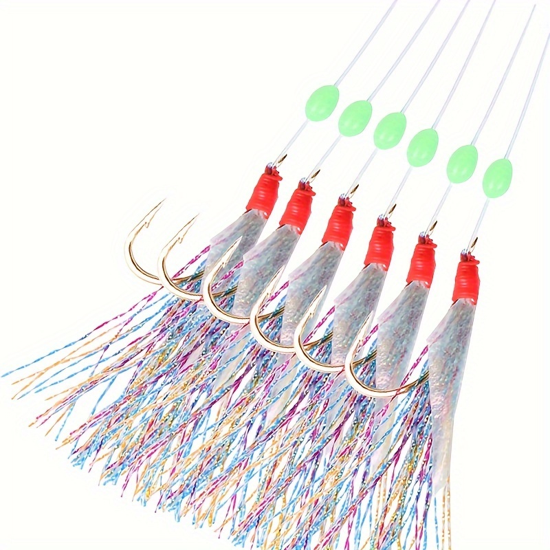 String Hooks Fish Skin Hooks + Colored Wire Hooks + Fish - Temu