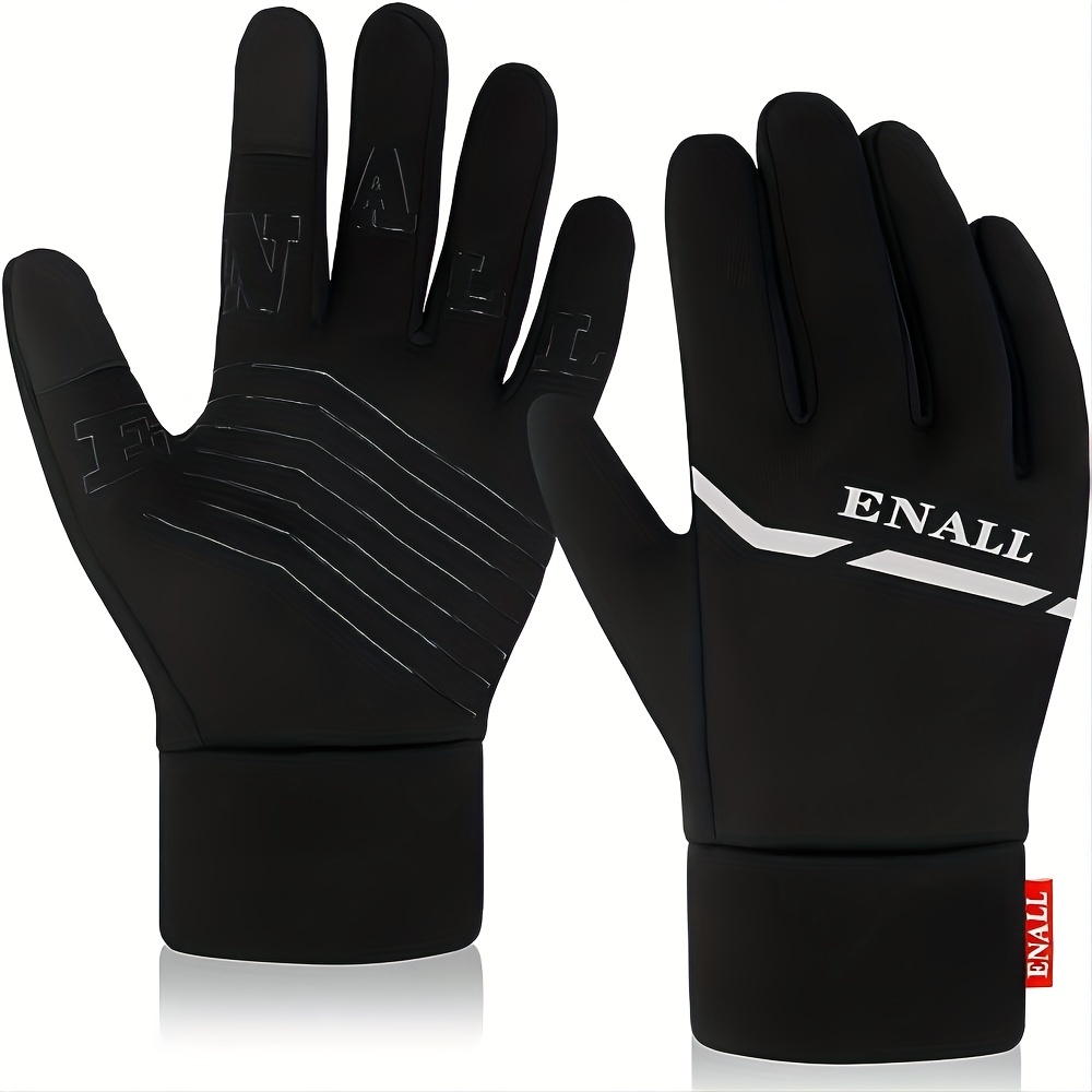 Guantes de invierno para pantalla táctil, guantes para hombre para clima  frío, guantes impermeables para hombres, térmicos para correr, ciclismo