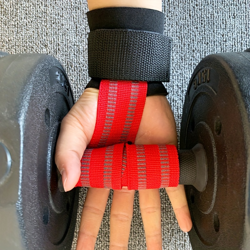 Adjustable Wrist Support Wraps (2pcs), High-Tracction Fitness Wrist Support Bands - Enhanced Palm Support & Non-Slip Pull-Up Grip - Durable Pair for Powerlifting, Weightlifting, Bodybuilding, Pull-Ups, Chin-Ups