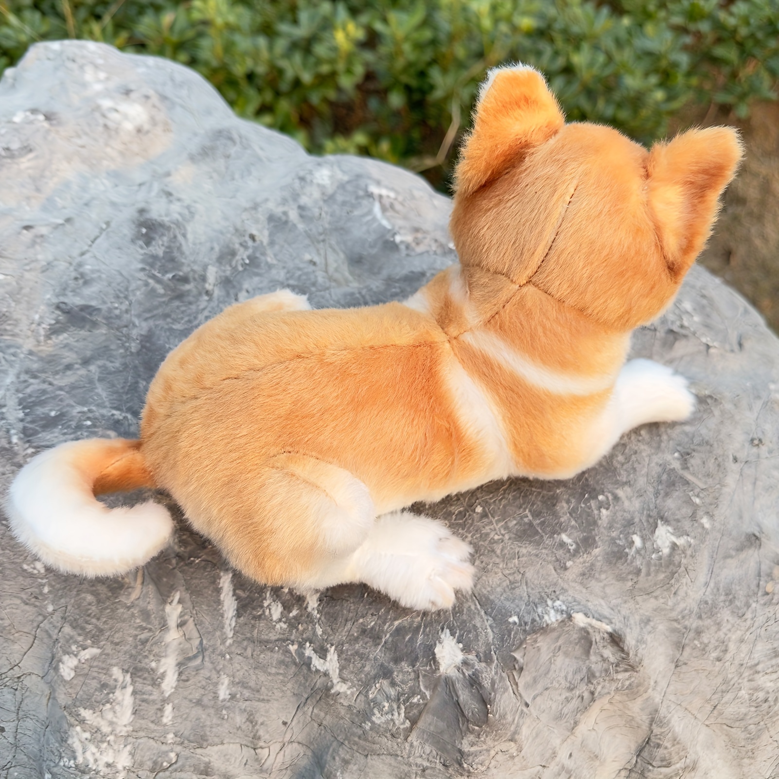 realistic dog plush stuffed toys cute animal dog doll Temu Canada