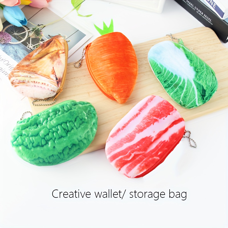 Source 2019 New Cartoon Vegetables Carrots Expression Silica Gel Coin Purse  Cash Bag For Kids on m.