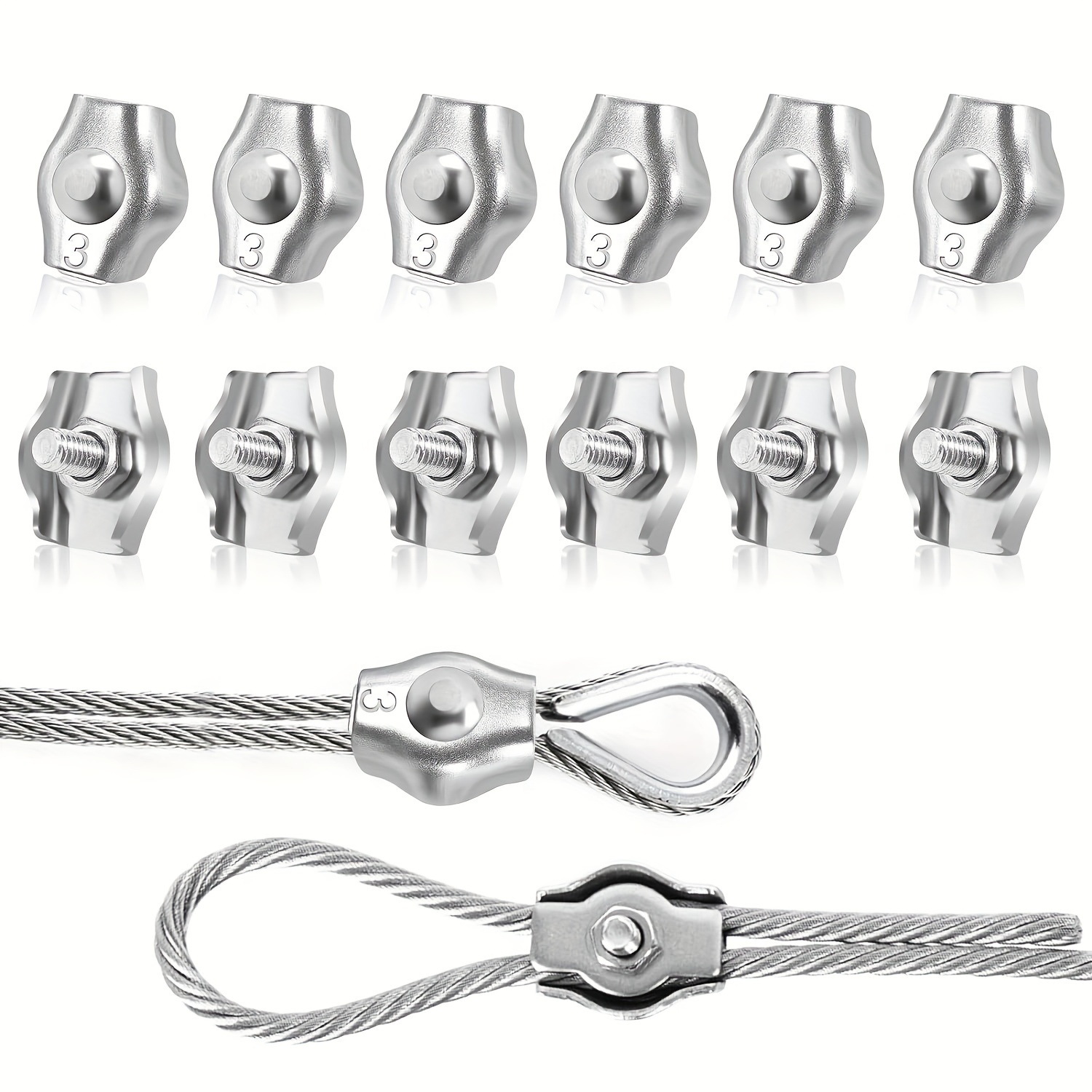 Cord Fasteners: Metal Clamps: Fastening Craft Cords or Lanyard Straps 