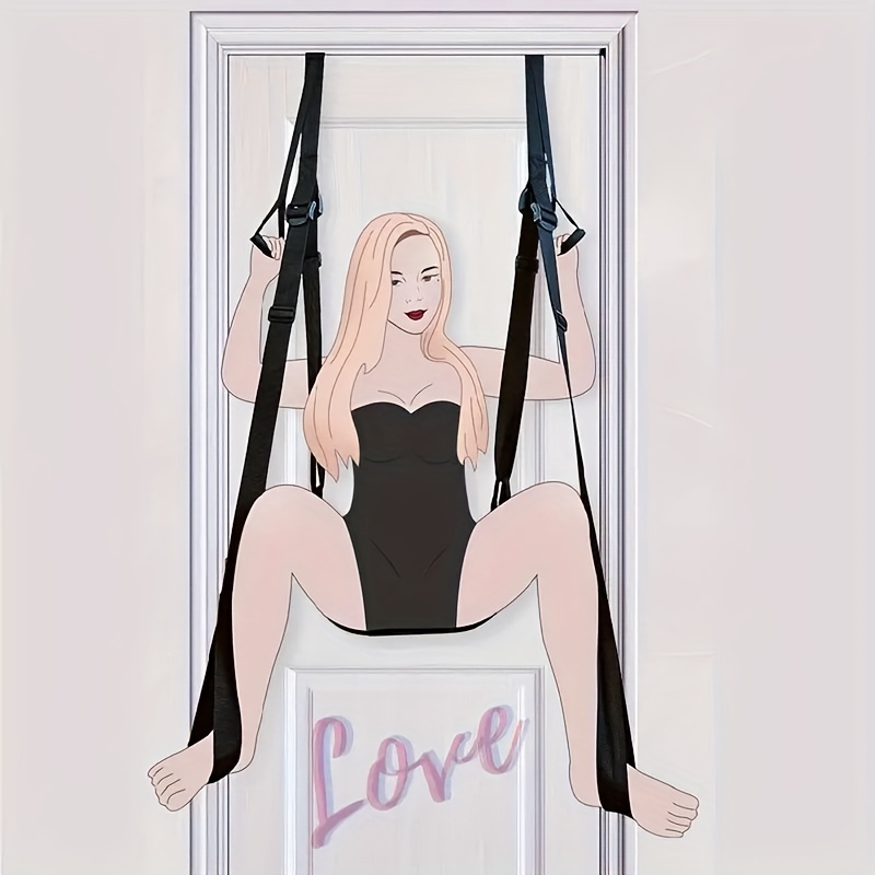  Hoiciey Couples Sex Swing, Love Slings for Adult with  Adjustable Straps, Adjustable Bondage Set, Couple SM Sex Game Tool for Sex  arms and Legs Bedroom Games Tools Restraining. (Black) : Health