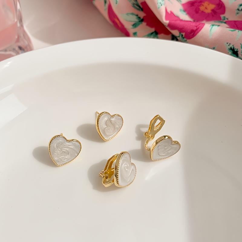 Vintage Heart Shaped Earrings