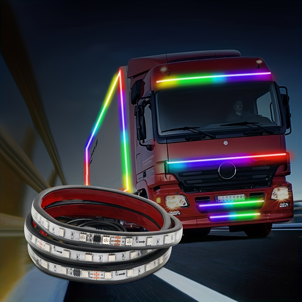 Truck Led Running Board Lights Amber Led Side Marker Light - Temu