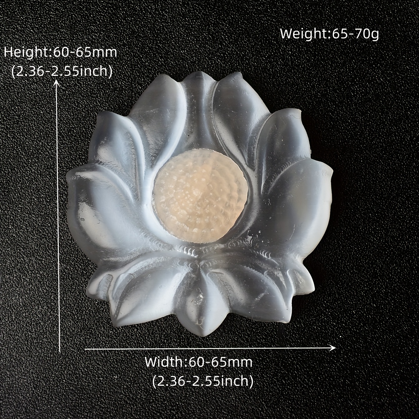 65mm Flower Crystal & Denim Pumps