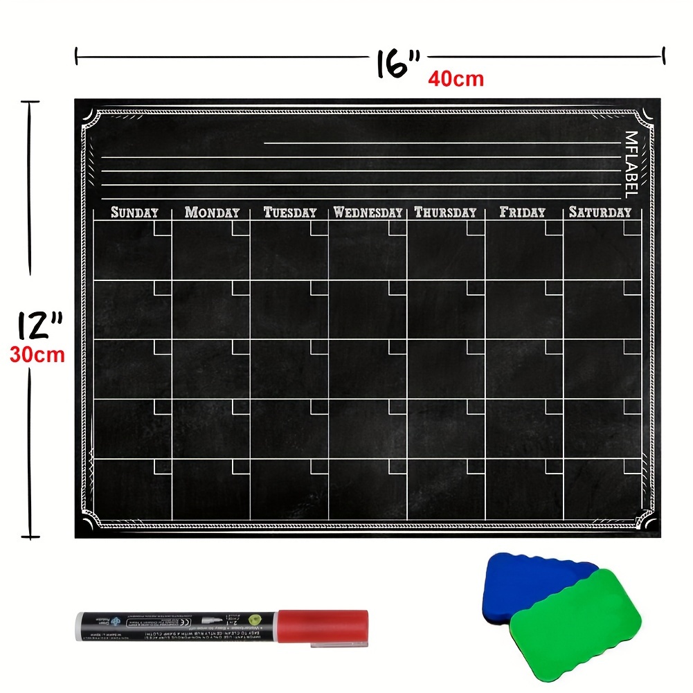 Chalkboard Calendar - Temu