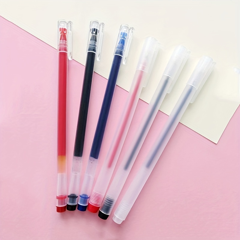 10Pcs 0.38/0.5mm Gel Pen Black/Red/Blue MUJI Ink Pens School Office Supply  Stationery for Student Business Signature Ballpoint - AliExpress