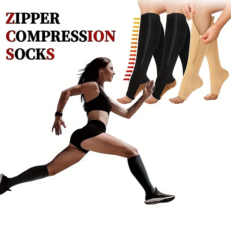 Comfortable Compression Easy Side Zipper Men Women Swelling - Temu