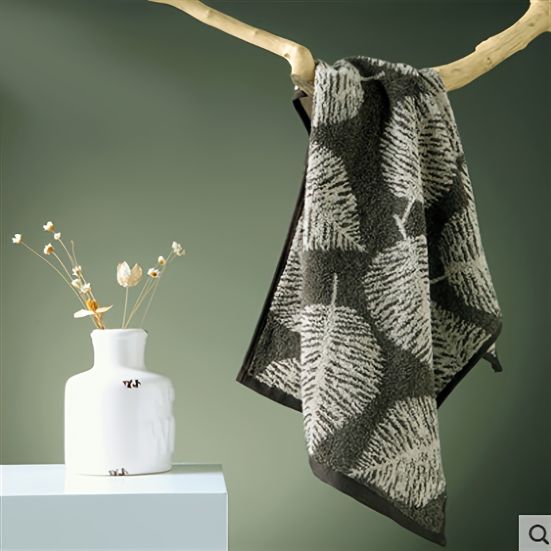 Leaf Pattern Hand Towel Household Cotton Hand Towel Super Temu United