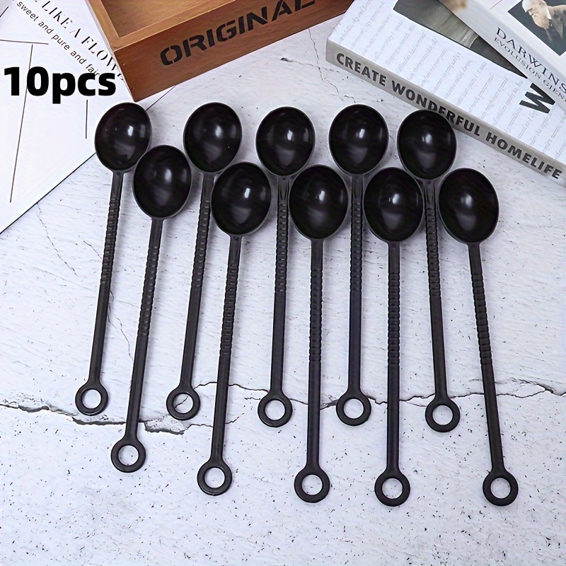 10pcs Plastic Measuring Spoons Set Teaspoon Sugar Scoop Cake