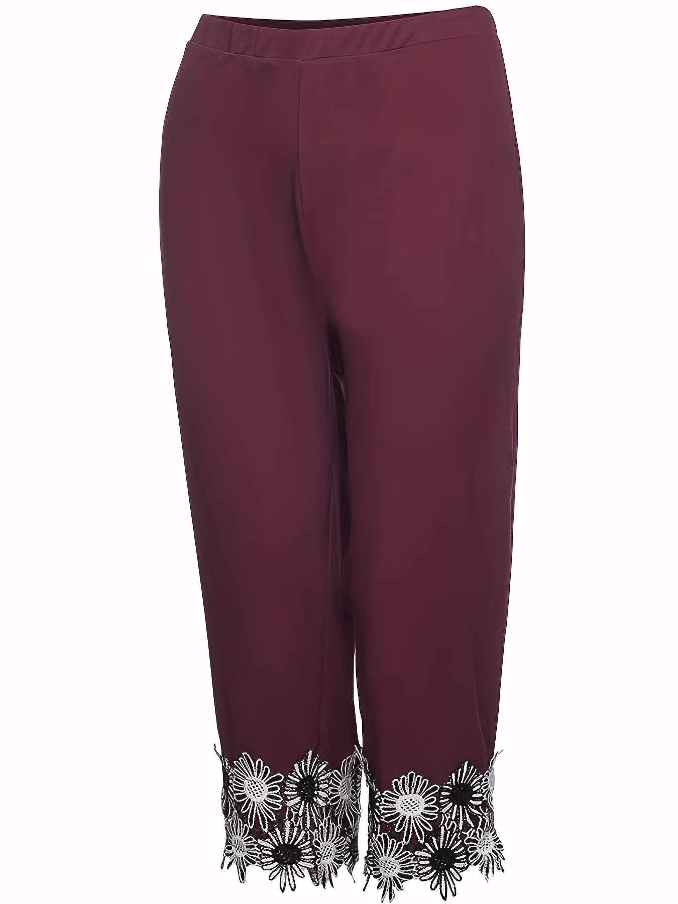 Women Frill Pant with lace ankle length