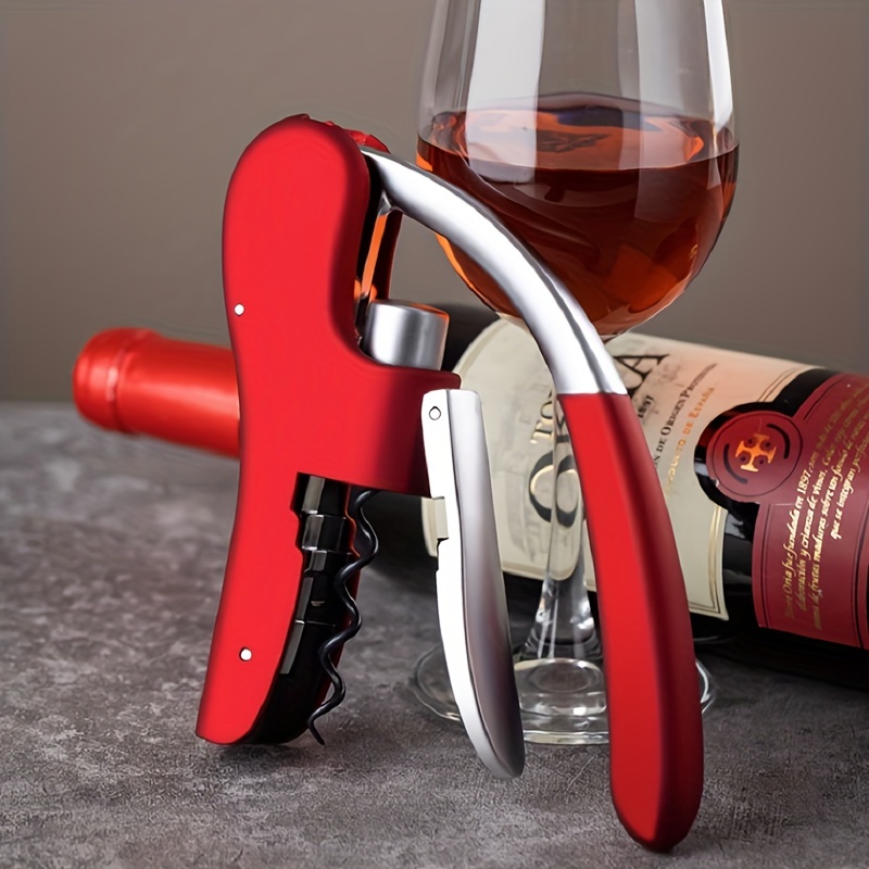 Saborea el sabor - Abrebotellas de vino tinto profesional DEHOZO con  sacacorchos con alas y diseño multifuncional