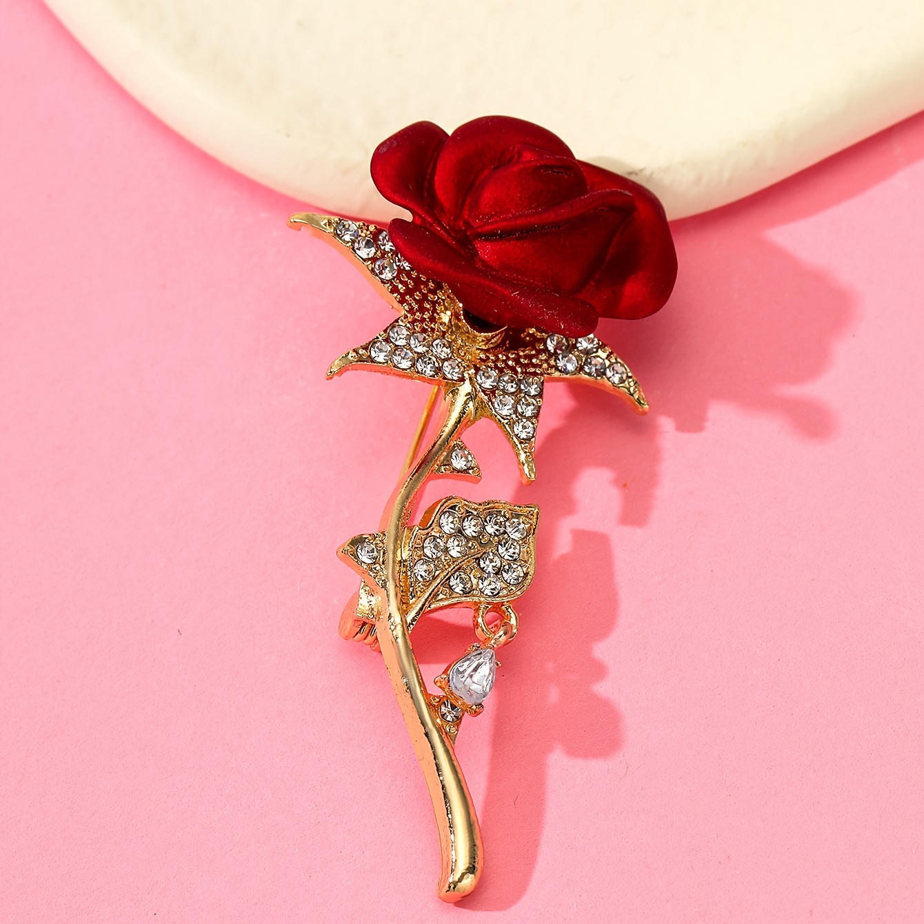 rose flower brooch pin small suit accessories clothing pin 0
