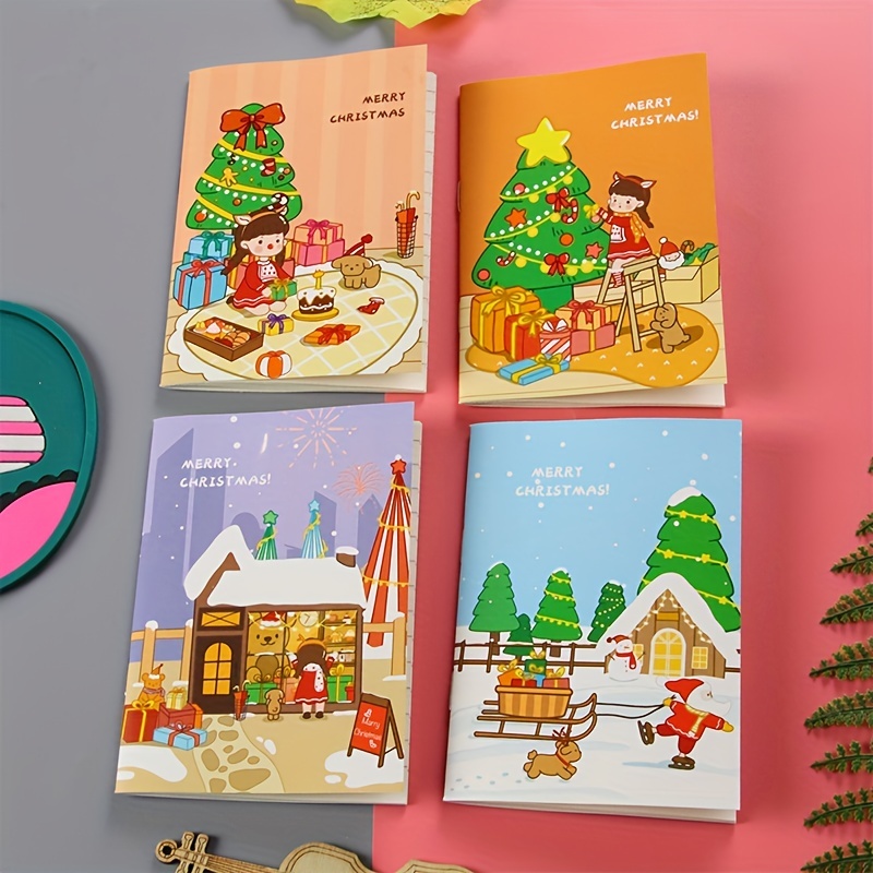 4pcs Mignon Noël Cartoon Coil Book Fournitures Scolaires Étudiant A7 Cahier  École Primaire Étudiant Prix Cadeaux Pour Enfants - Jouets Et Jeux - Temu  Belgium