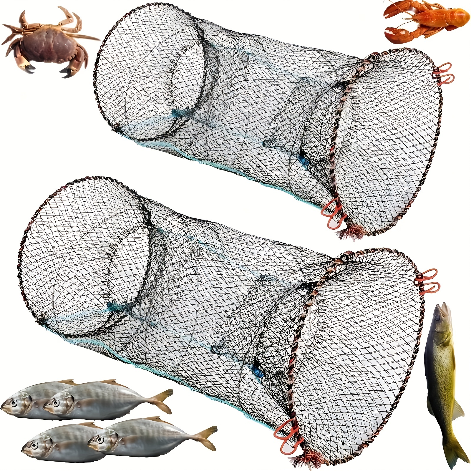 Foldable Light Weight Fish Net Shrimp Net Foldable Fish Net - Temu United  Kingdom