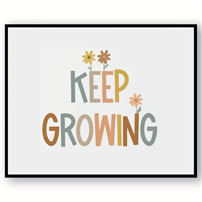 Classroom Poster Grow Different Rates Growth Mindset Boho - Temu