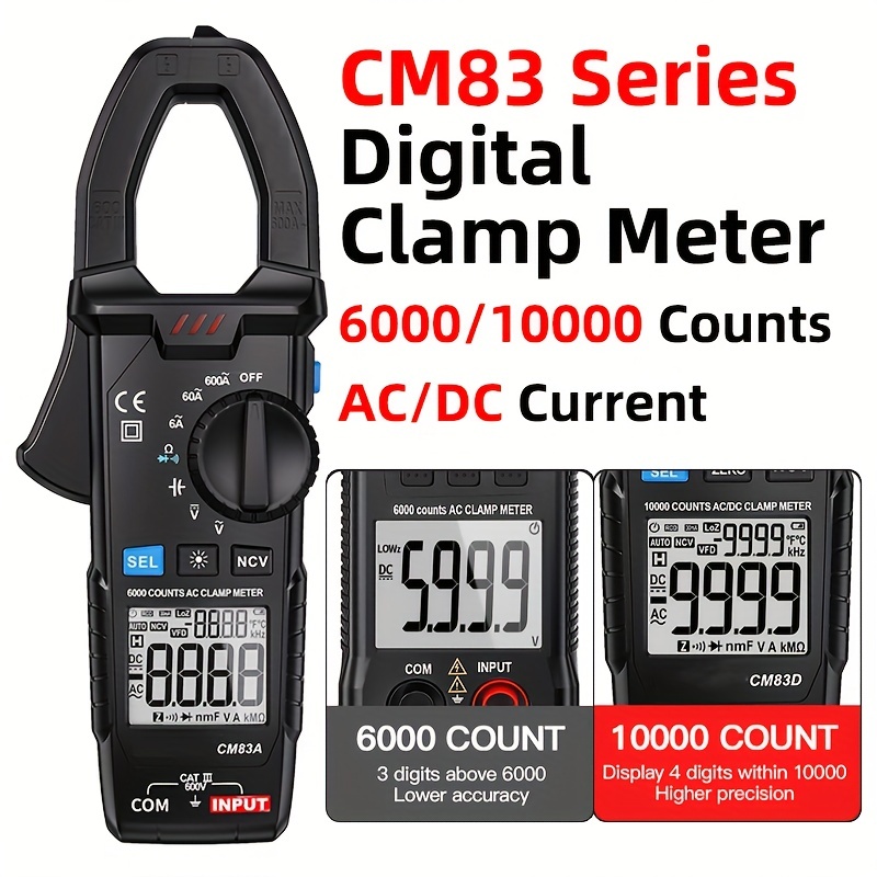 ANENG ST180 4000 Counts Digital Clamp Meter AC Current Multimeter Ammeter  Voltage Tester - Red Wholesale