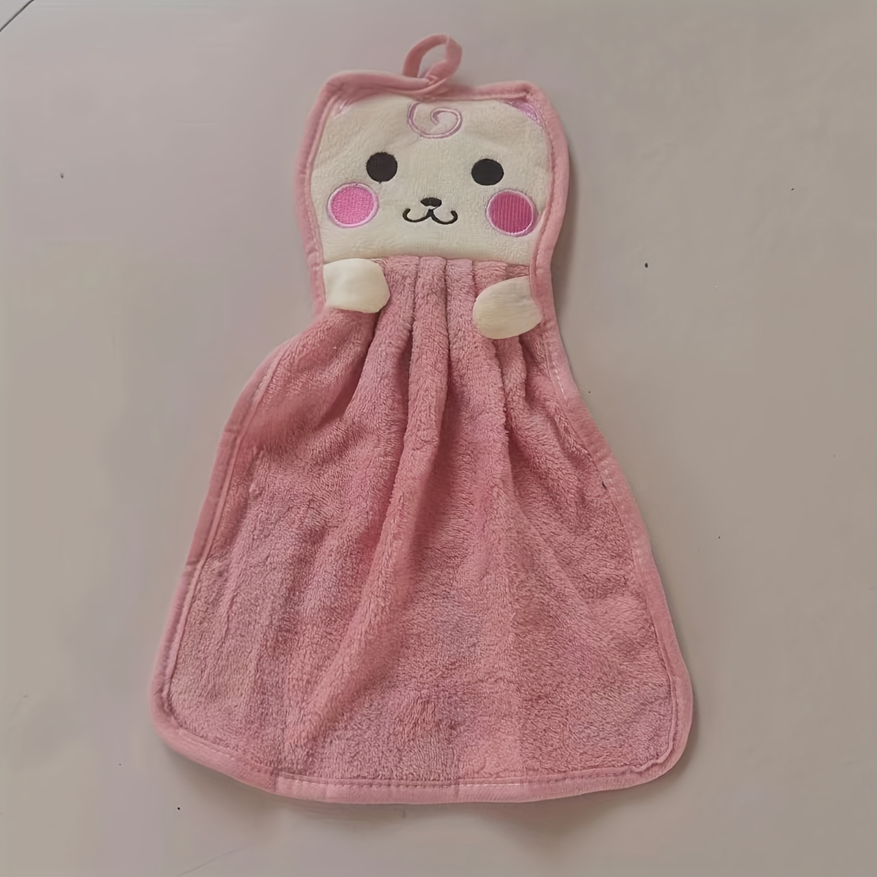 Cute Pattern Hanging Towel For Wiping Hands Thickened - Temu