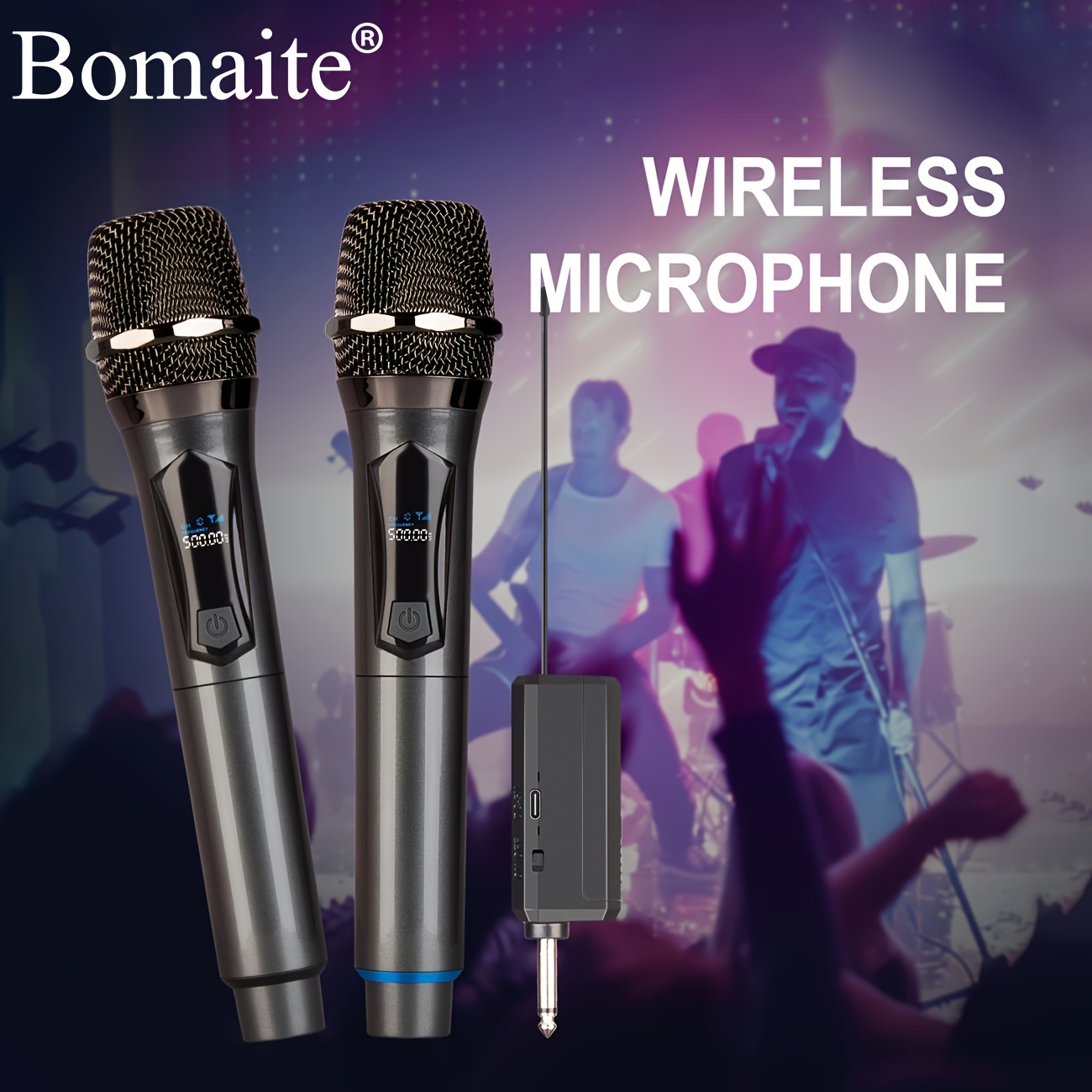 Microphone Portatif Portable, Micro Karaoké Bluetooth, Changement