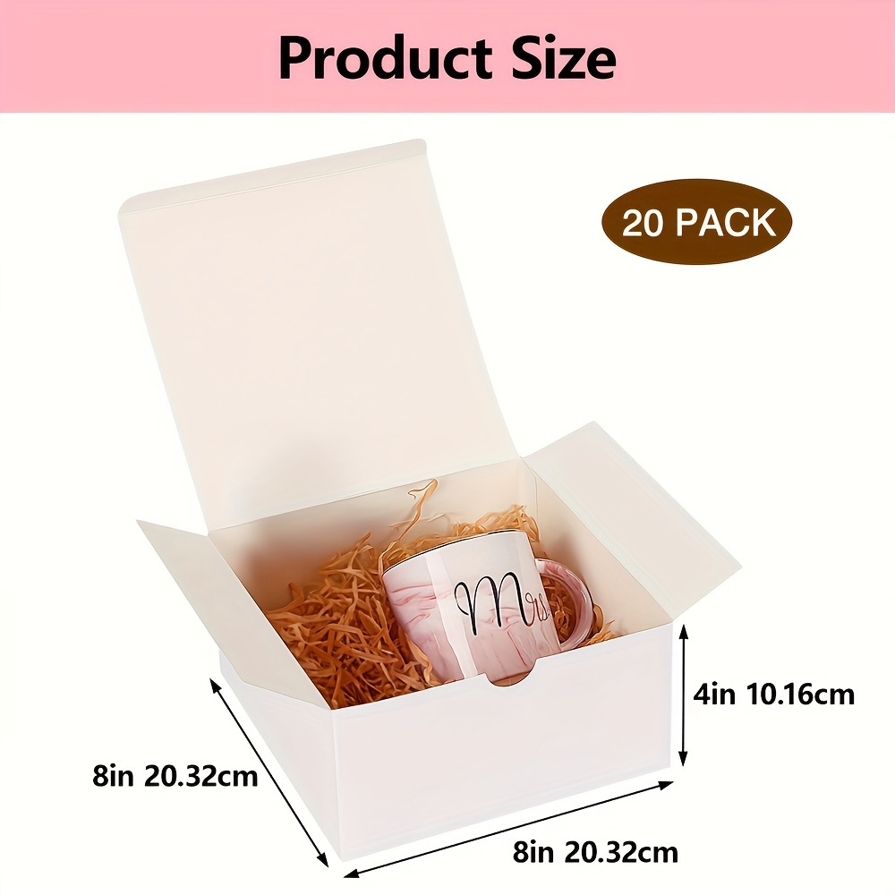 Gift Boxes With Lids White Gift Boxes Bulk For Presents - Temu