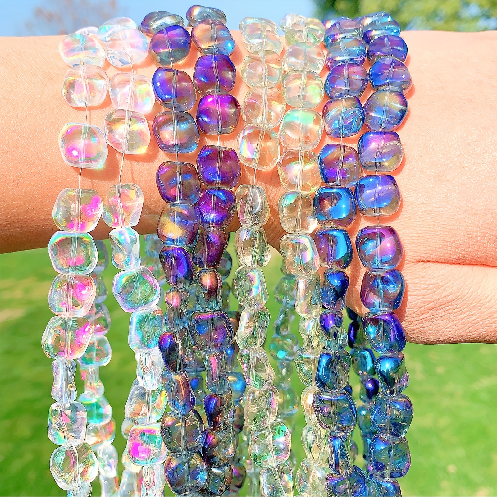 Crystal Glass Beads Faceted Glass Spacer Beads For Jewelry - Temu