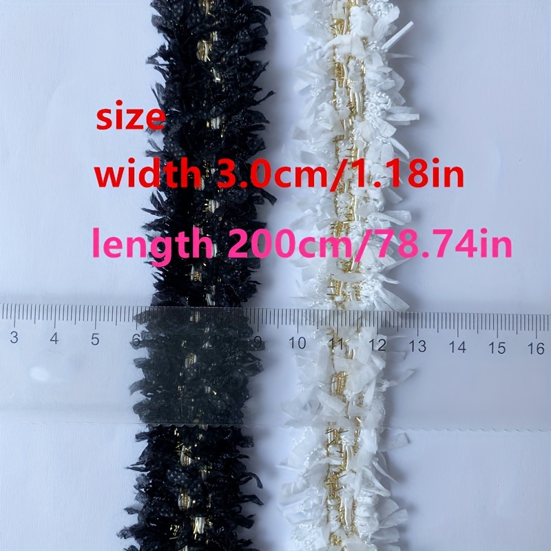 2 meters per pack black white wide edge clothing - Temu Japan
