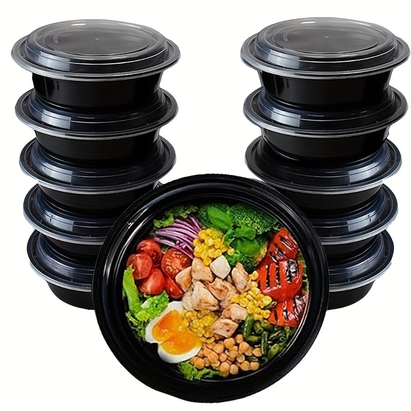 100pcs Disposable Salad Bowl Takeaway Boxes Household Dinner Tool