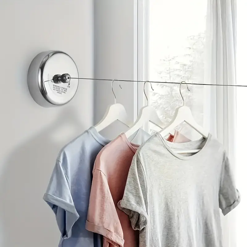 Retractable Stainless Steel Clothesline Indoor Air Drying - Temu