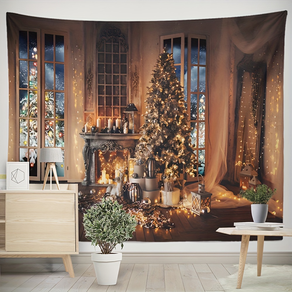 1 Stück Weihnachts kamin wandteppich Wandbehang Wohnzimmer - Temu Austria