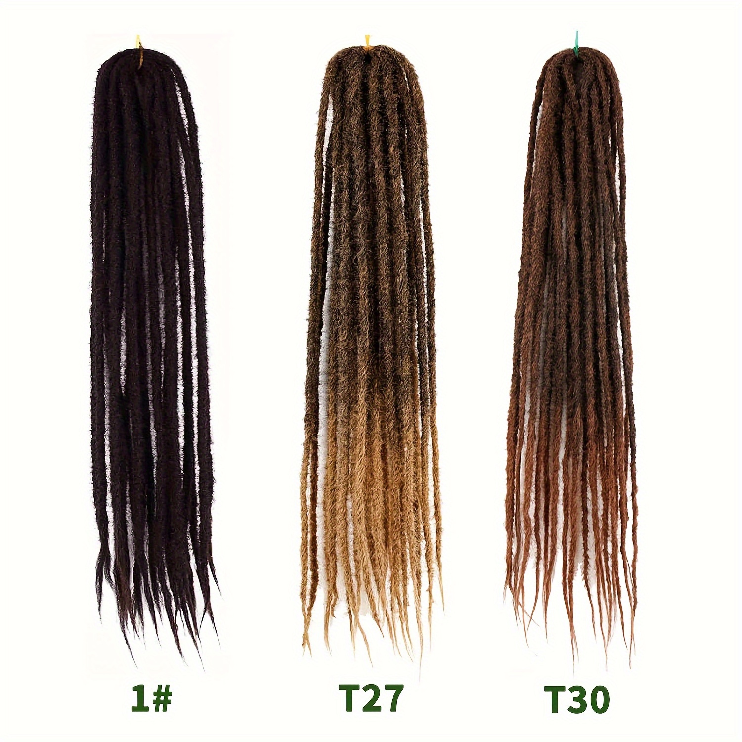 Dreadlocks Extensions Double Ended Ombre Synthetic Temu