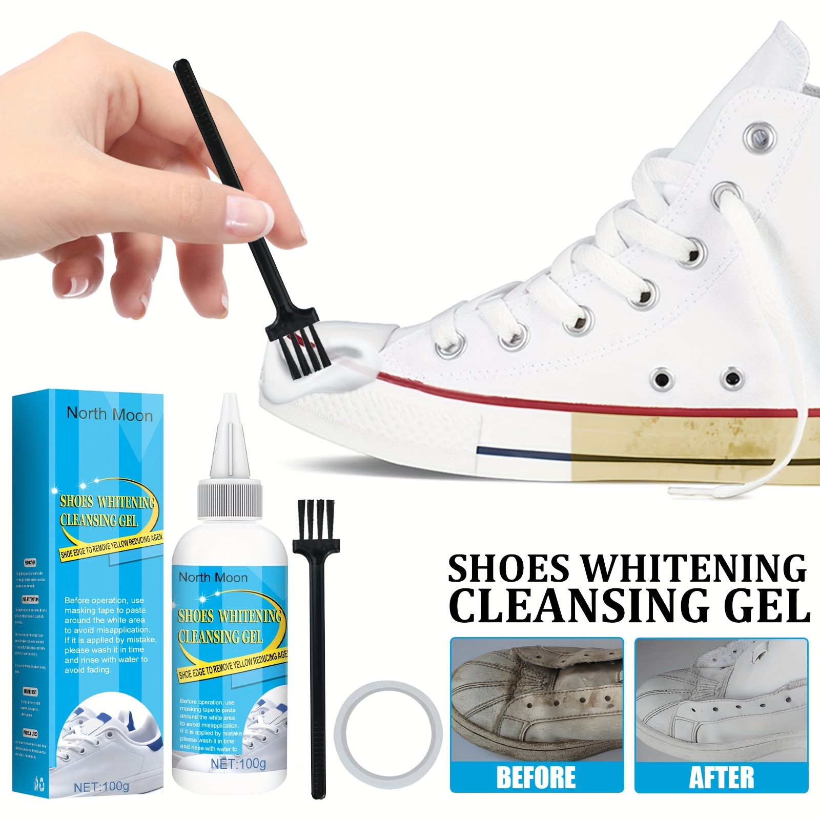 Portable Wash free Sneaker Cleaner Small White Shoe Cleaner - Temu