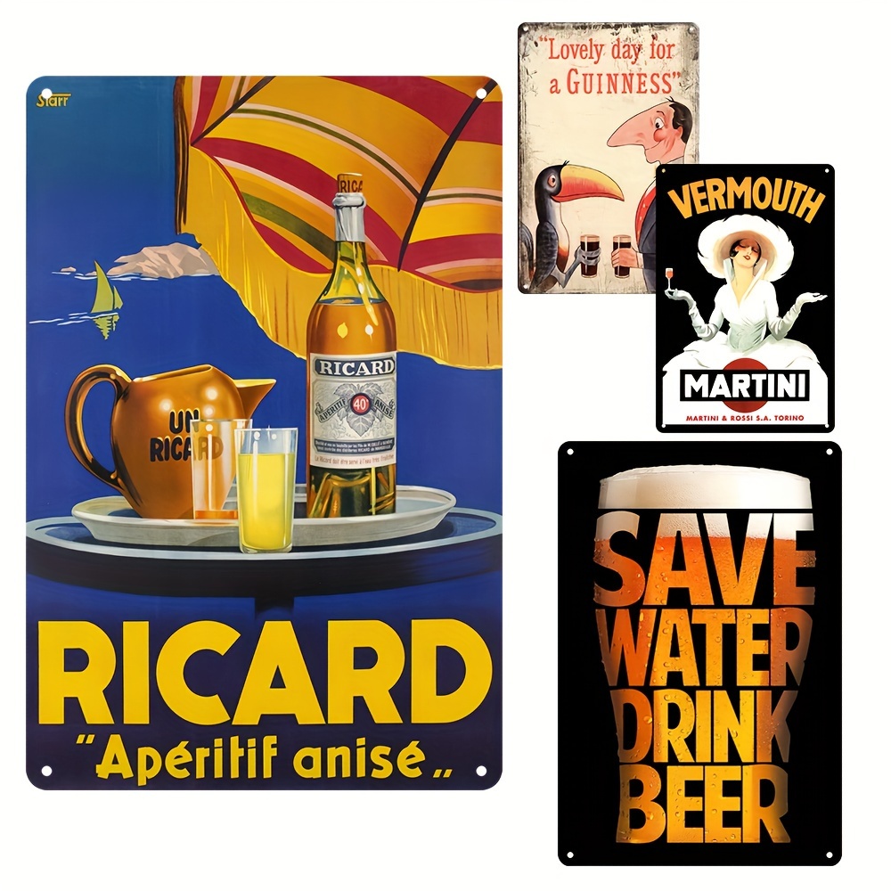 Publicité Ricard pour café ou bar.