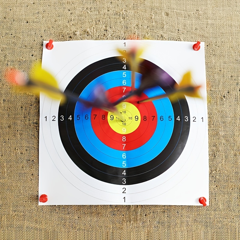 Objetivo de Tiro con Arco profesional de 25cm objetivo de Tiro Ehuebsd con  Arco móvil EVA para entrenamiento de práctica de tiro con flecha al aire  libre