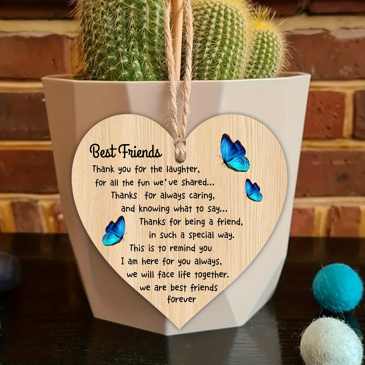 Special Thank You Best Friend Gifts Heart Hanging Sign Friendship