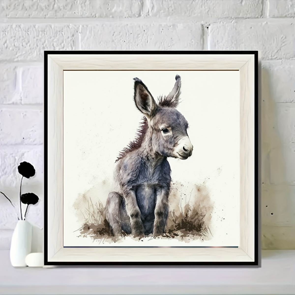 

Animal Donkey Diamond Painting Tools For Adults 5d Diy Diamond Art Tools For Beginners With Round Full Diamond Gems Painting Art Decor Gifts