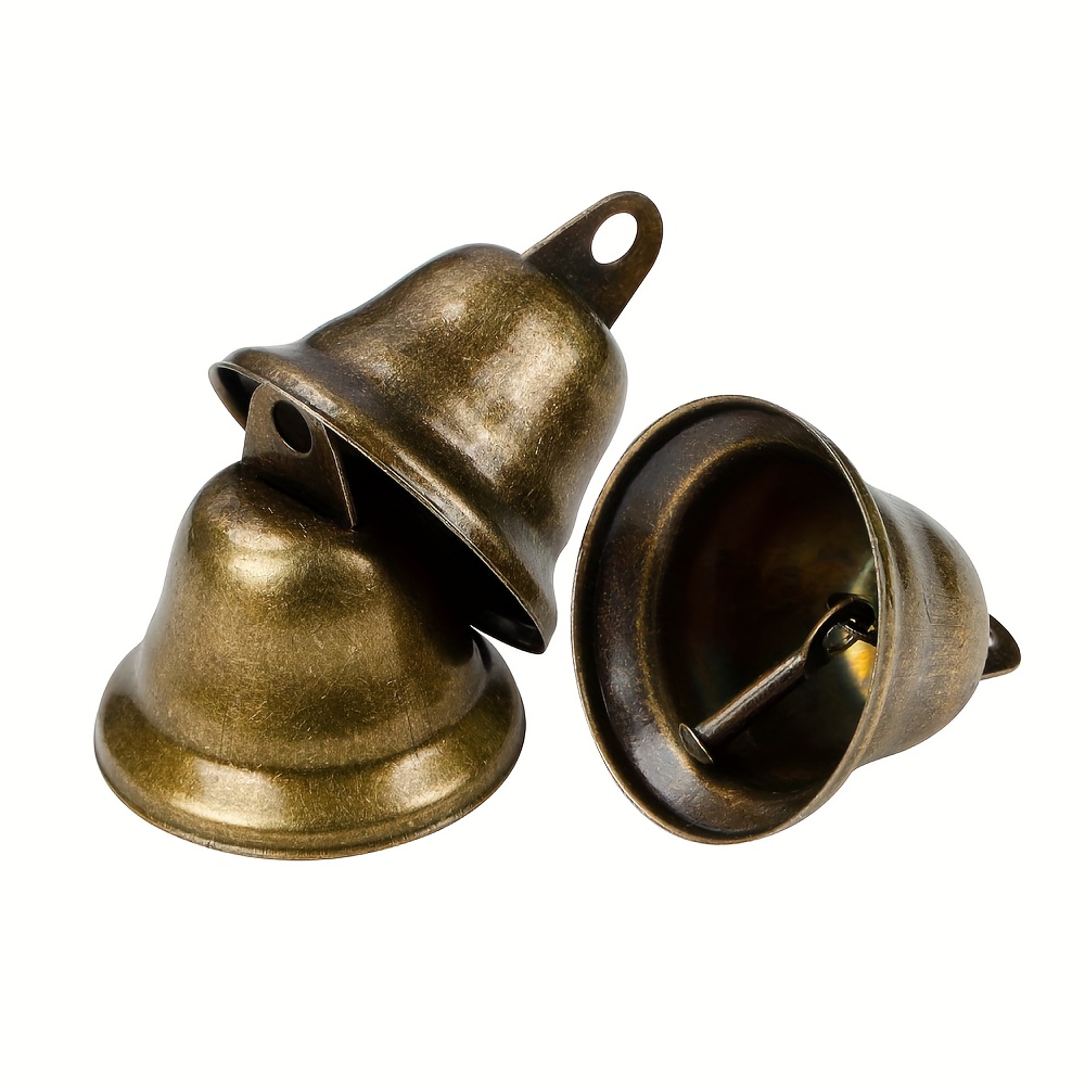 3pcs Small Brass Bell Vintage Tibetan Brass Bells Brass Hanging Bell Craft  Bells Vintage Bell Brass Jingle Bell Call Bell Desk Bell Sleigh Bells Tea
