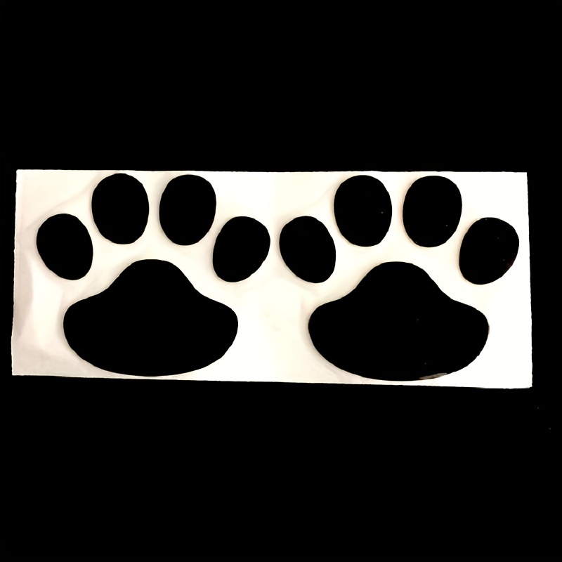 Kaufe Stilvolle 2 Teile/satz 3D Lustige Bär Hund Pfote Fuß Drucke Auto  Körper Vinyl Dekor Aufkleber Aufkleber Auto Aufkleber