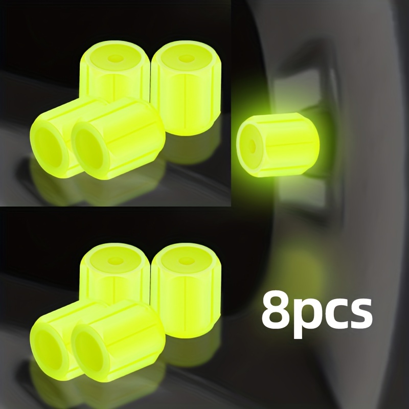 8pcs Integrated Luminous Valve Cap for Car Motorcycle Tire