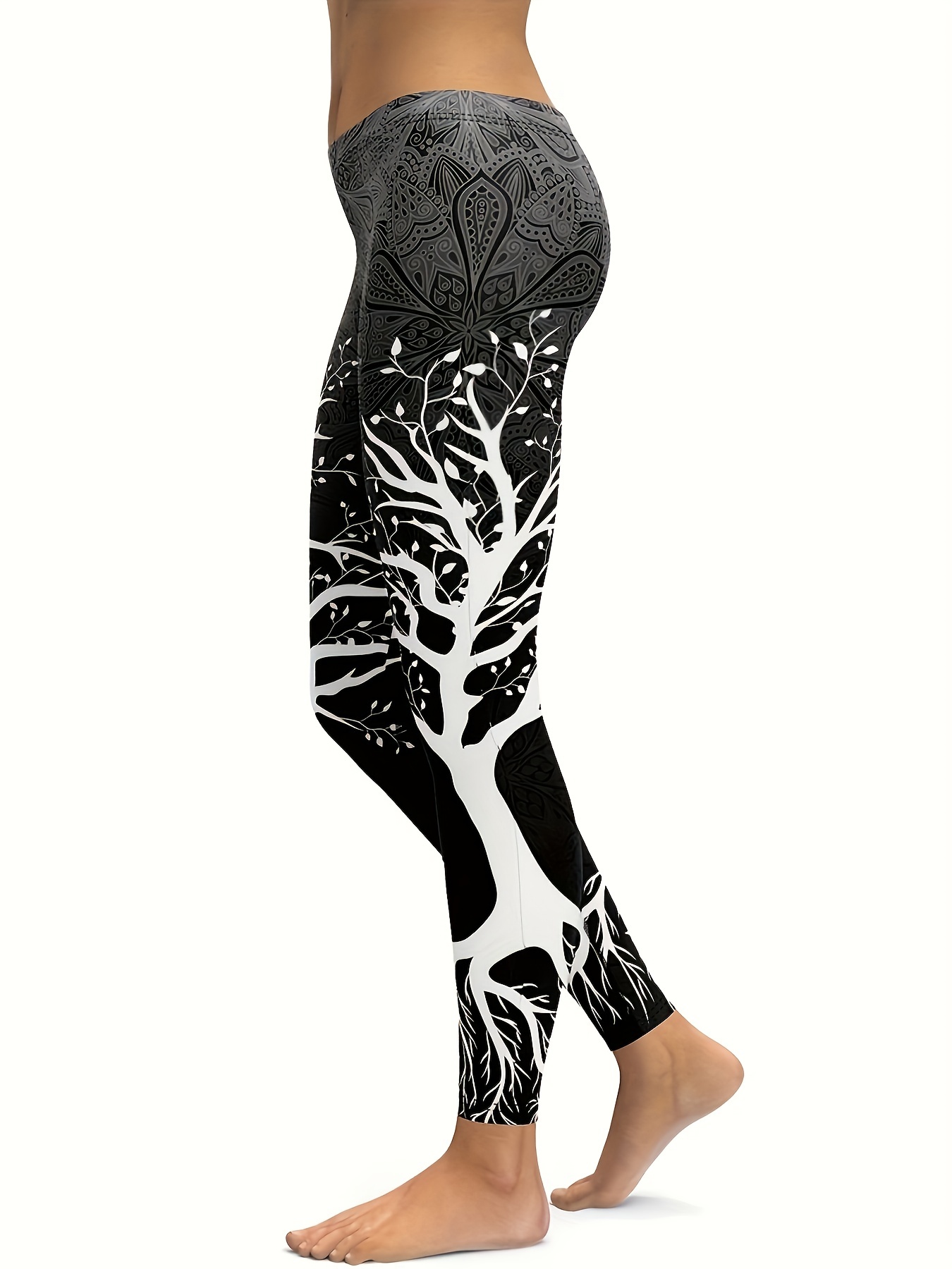 Leggings Entrenamiento Estampado Digital Pantalones Yoga - Temu