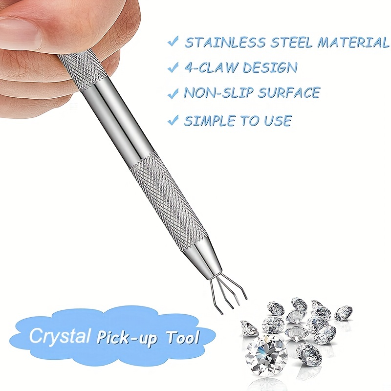 4 Claws Ball Bead Holder Pick up Tool Crystal Prong Tweezers - Temu
