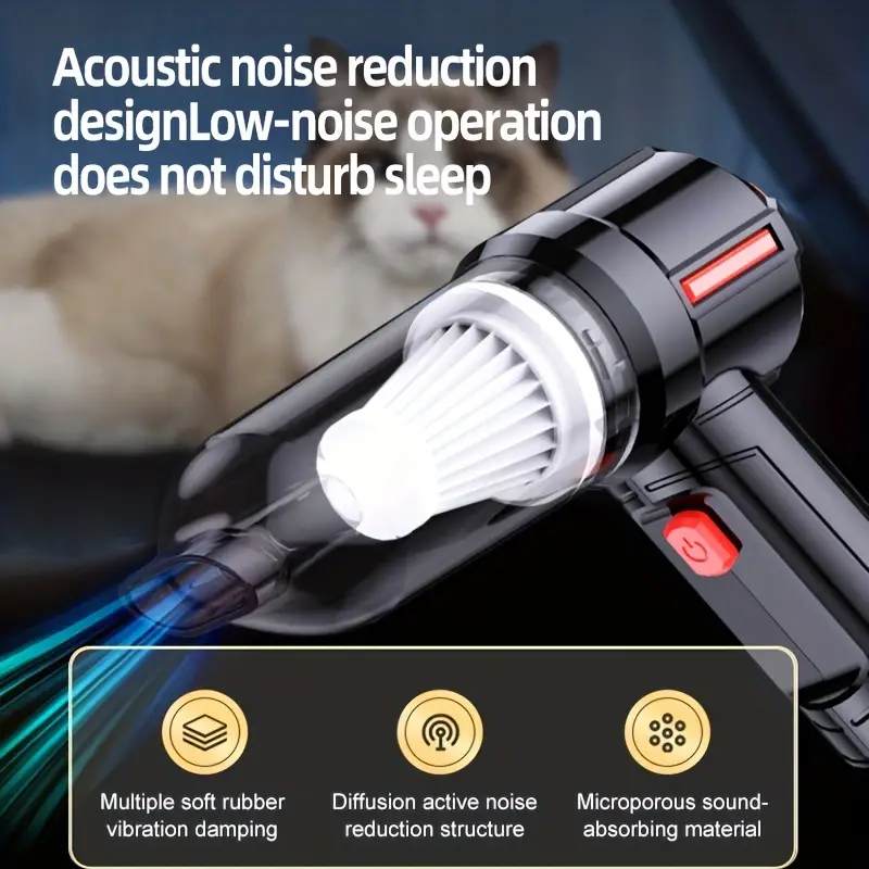 iD Select® 70-0000372 - DNA™ Pro Car 40W 4500PA Suction Mini Handheld  Cordless Vacuum Cleaner with LED Light and Car Cleaning Kit 