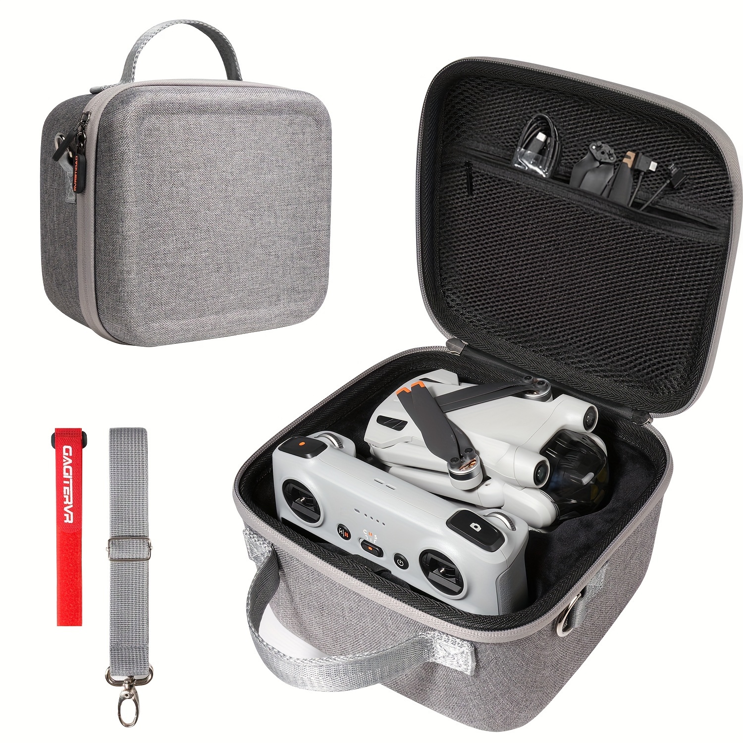 For DJI Mini 3 Pro Drone Controller Shockproof Waterproof Backpack Bag Hard  Case