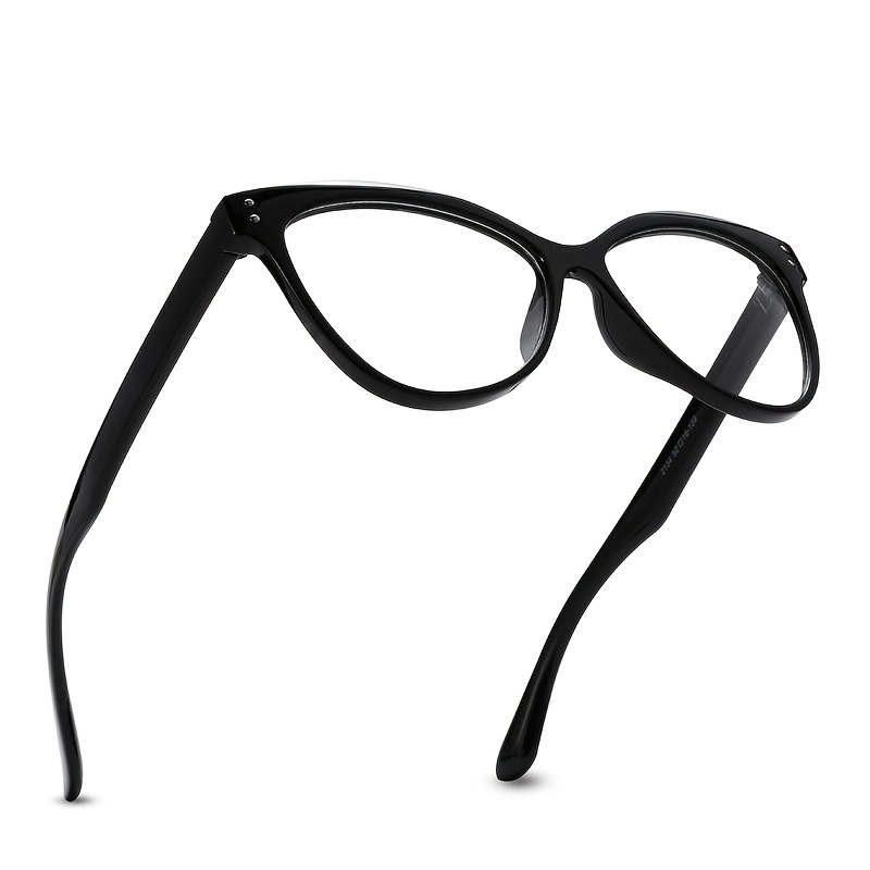 LongKeeper 2023 Cat Eye Glasses Frame Men Women Black Eyeglasses Retro  Round Clear Lens Optical Spectacle Glasses