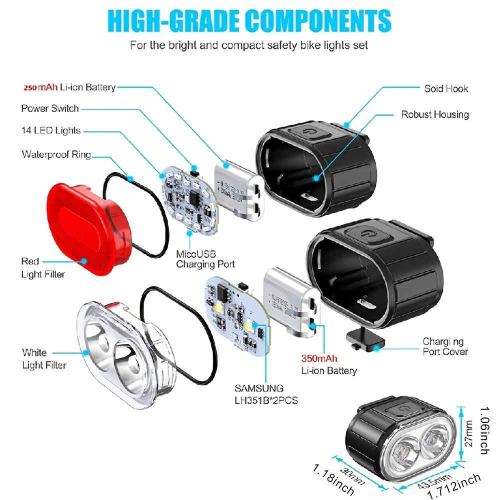 LUZ DELANTERA BICICLETA LED CITY ELOPS SPEED 900/920 USB