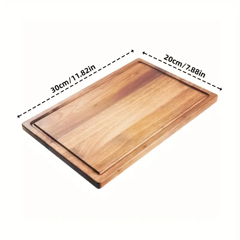 Extra Thick Wooden Cutting Board - Perfect For Meat, Cheese, Bread