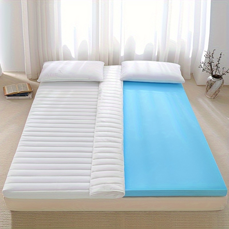 Sleep Floor Mat 4 Inch Tri Folding Single Bed Memory Foam Guest Mattress  Topper