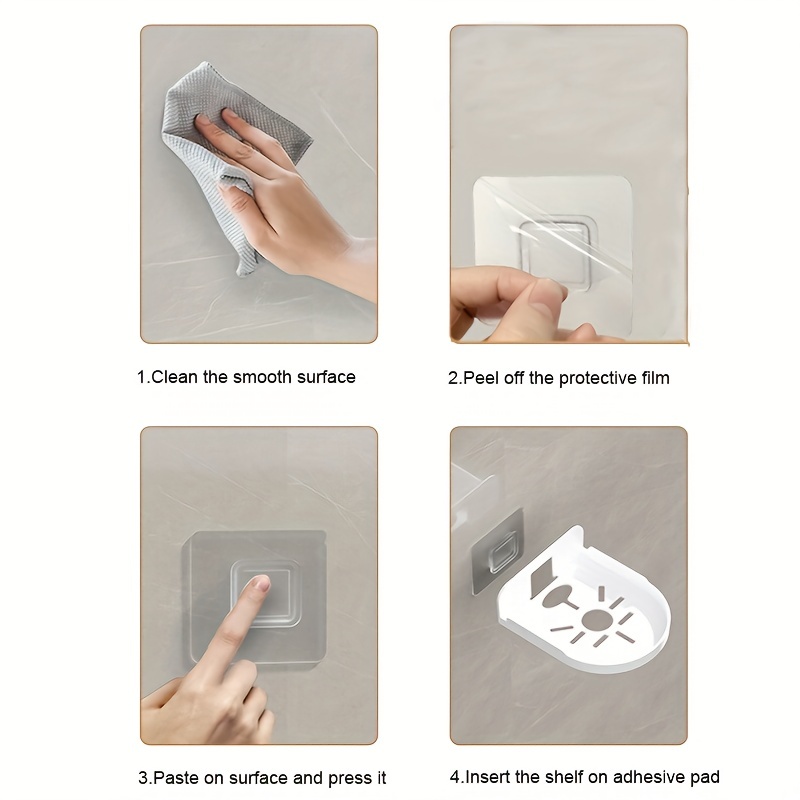 Adhesive Monitor Floating Shelf For Security Cameras And Baby