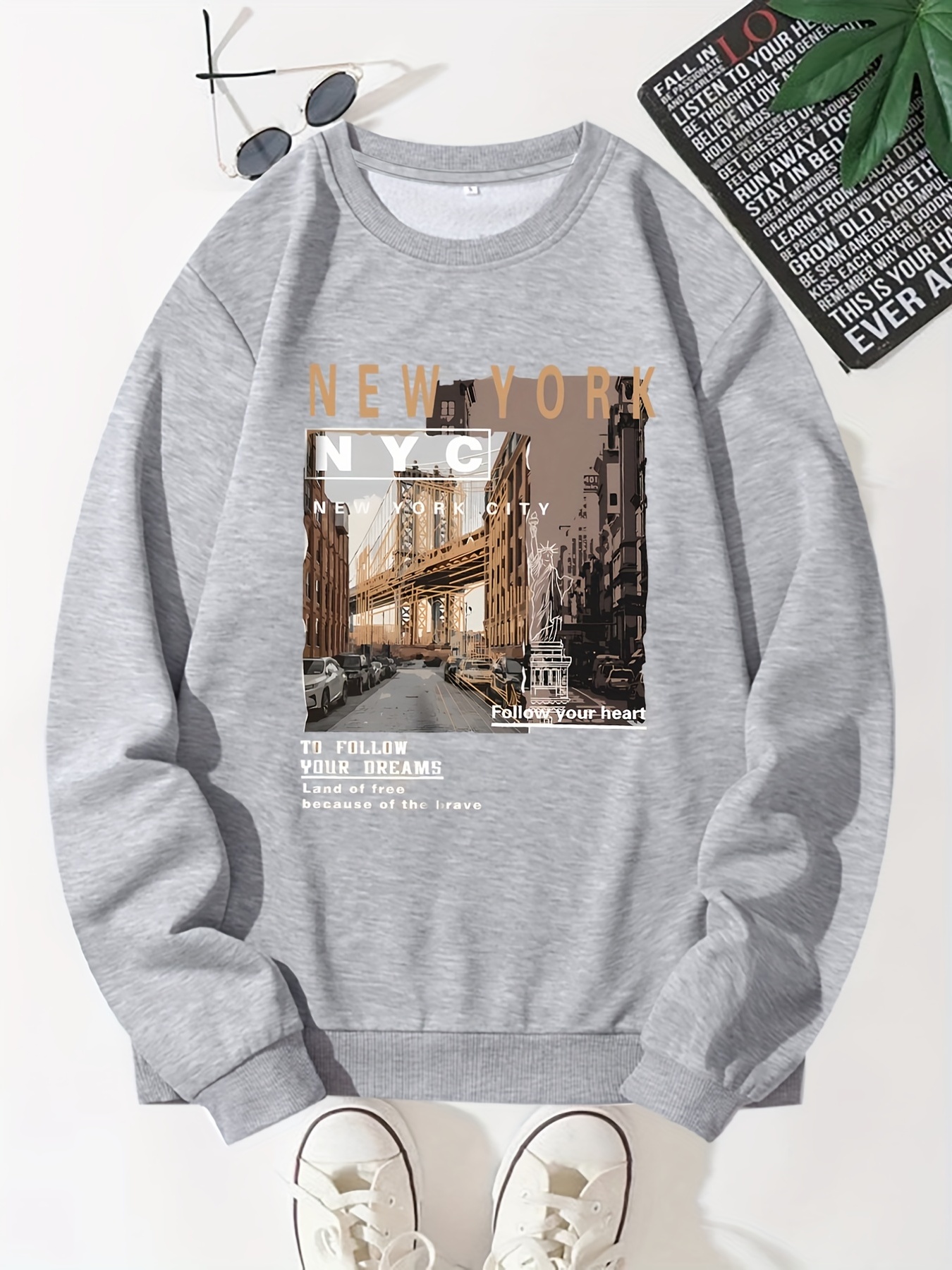 NYC Crewneck Jumper for Men